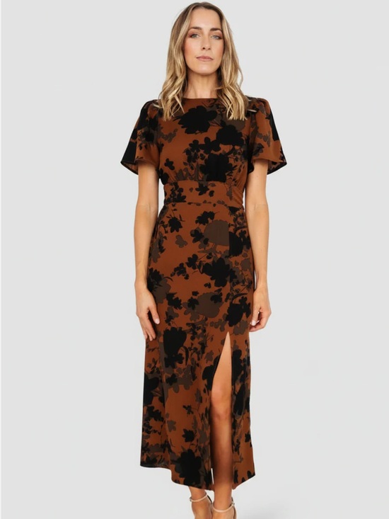 Baltic Born Dresses & Skirts - NWT Baltic Born Espresso Lenni Midi Dress sz 1X